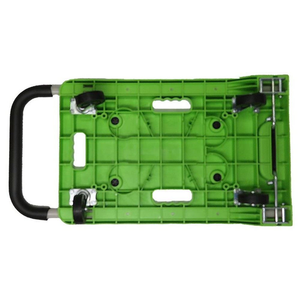 音が静かなハンドル収納式台車　グリーン, グリーン, 4.7kg