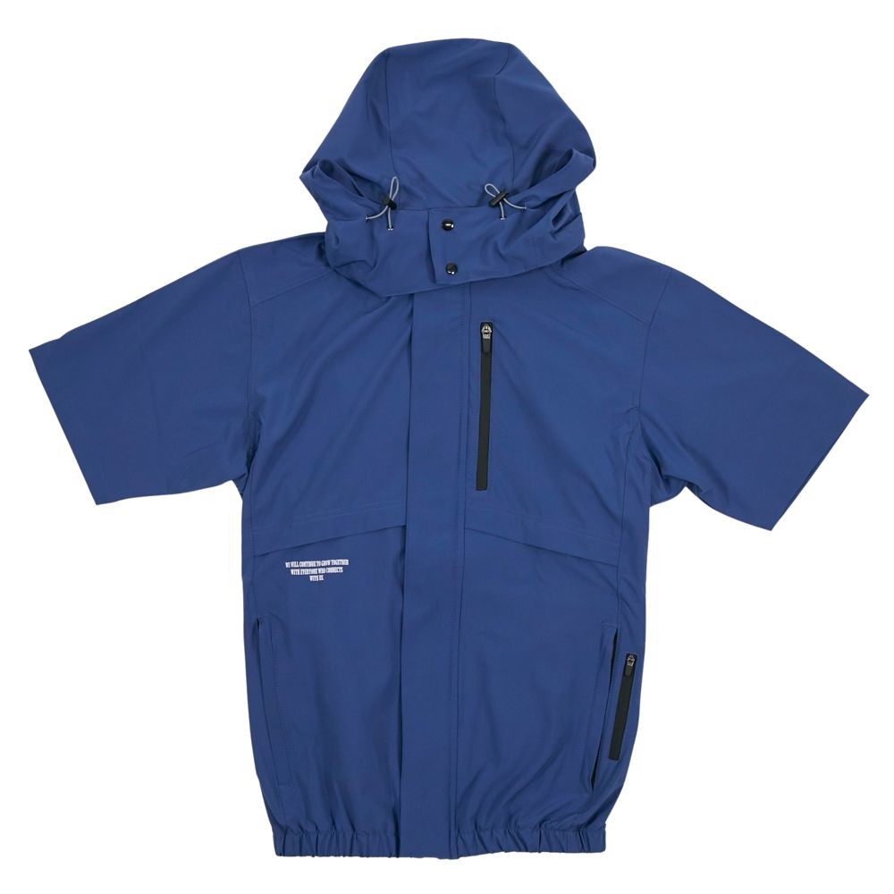 【2025年モデル】ウイザ WIZ'A サイドファン空調ウェアＰＲＯ　半袖　ブルーグレー, ブルーグレー, 4Lサイズ