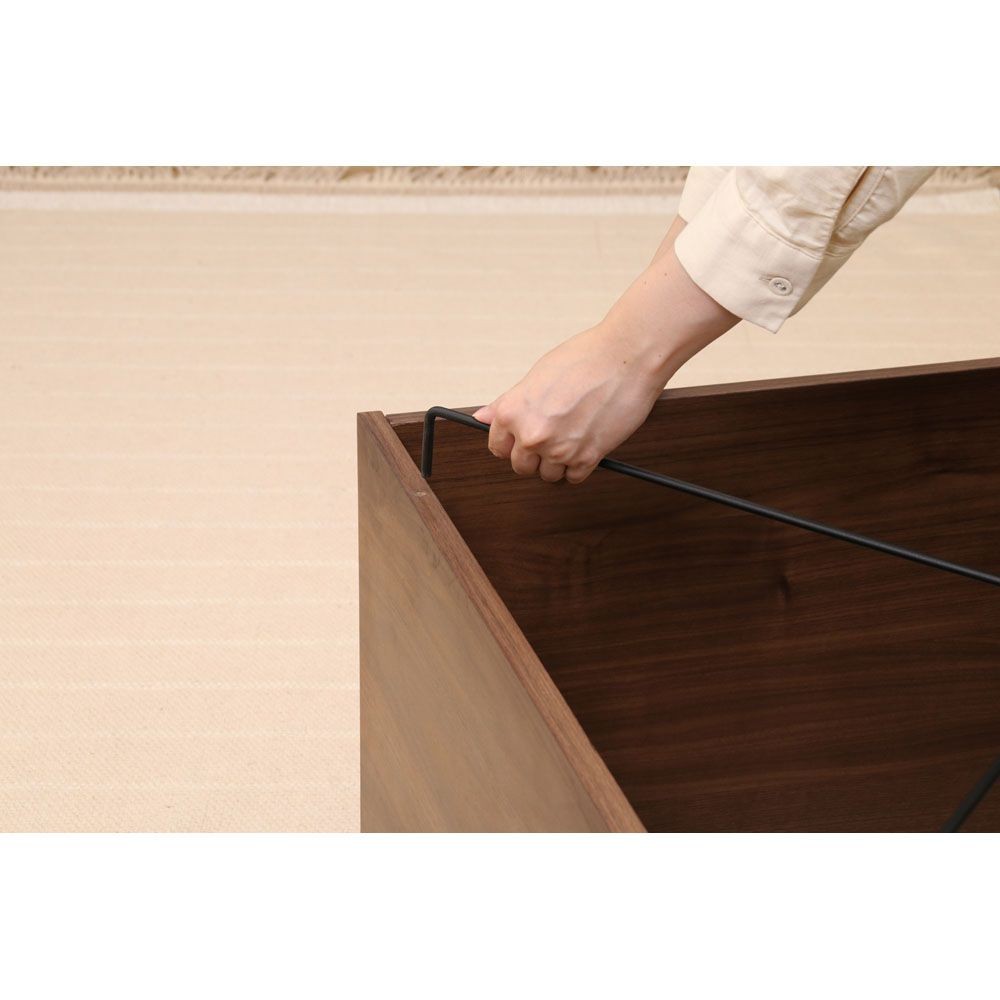 不二貿易 ＥＺＢＯワイヤーデスク　ＭＢＲ【メーカー直送・代引不可】, ブラウン, 幅800mm&times;奥行420mm&times;高さ720mm