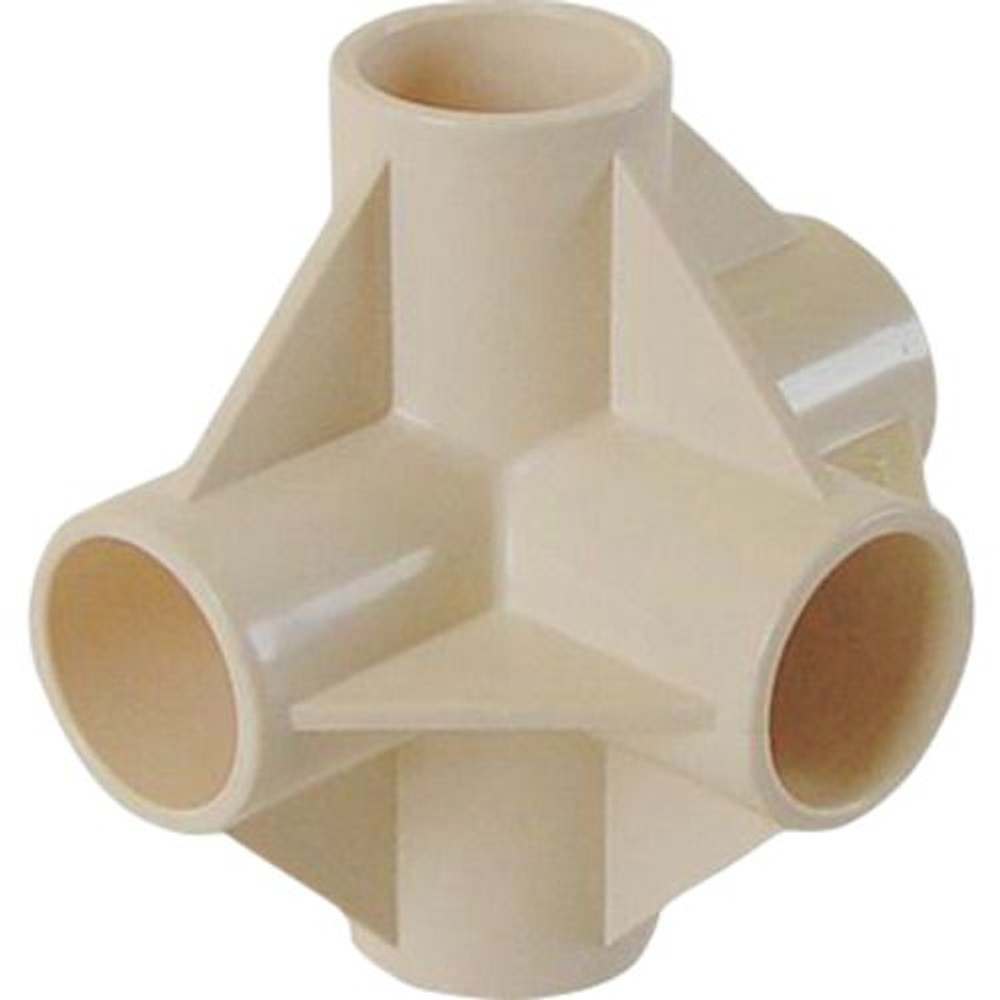 YAZAKI 矢崎化工 イレクタープラスチックジョイント J-15A S 枠・パイプのつなぎ用　&Phi;28用, アイボリー, J-15A S（5方向ジョイント（枠のつなぎ用））