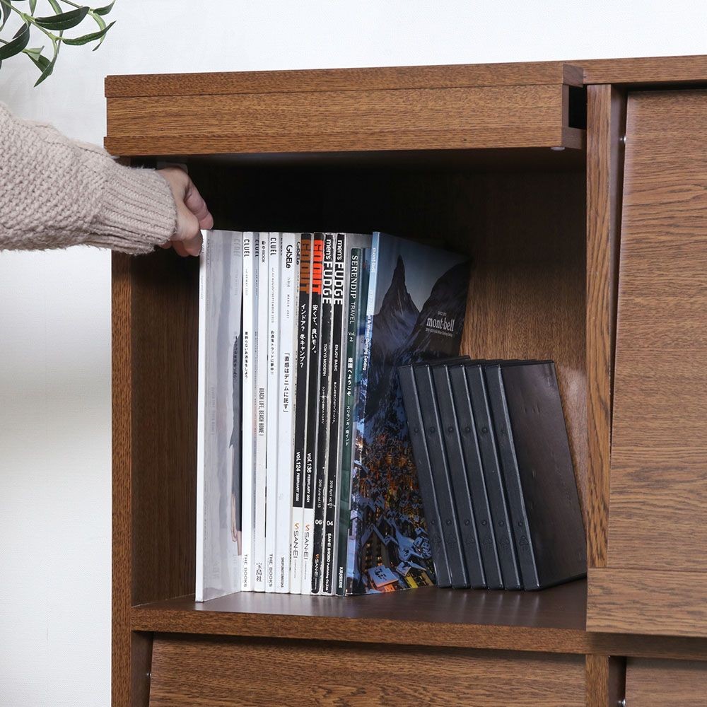 不二貿易 ディスプレイラック　４マス　オークＢＲ　ＤＰ８０８５【メーカー直送・代引不可】, ブラウン, 幅800mm&times;奥行400mm&times;高さ850mm