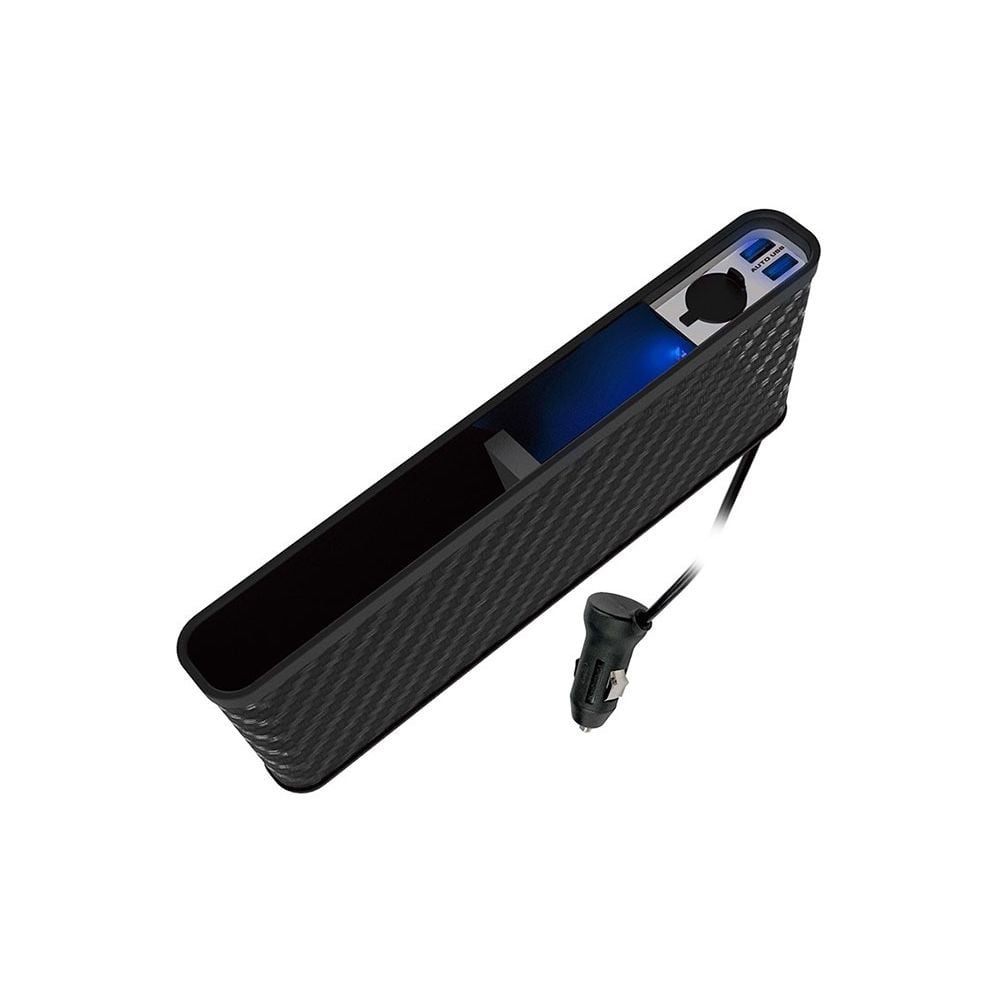 カシムラ サイドポケット DCソケット USB-A 2ポート 4.8A KX-225, ブラック, KX-225