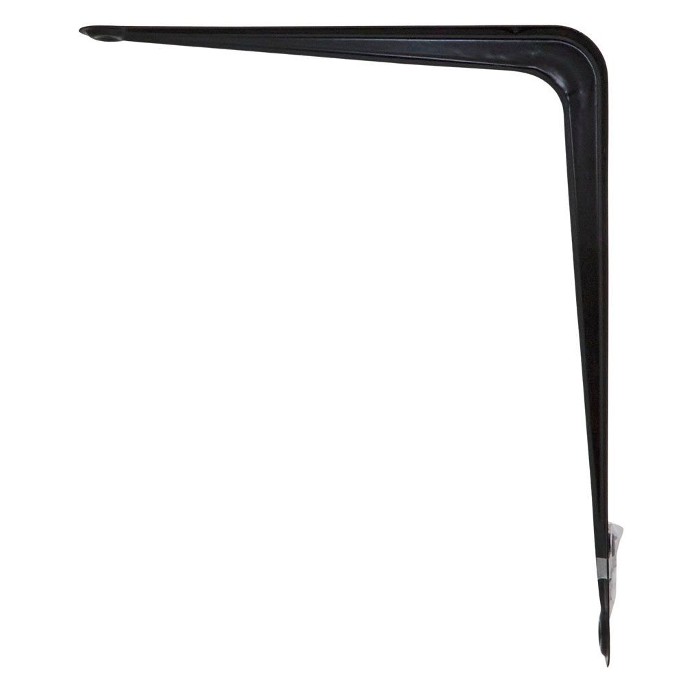 Ｌ型棚受（ブラック）　３００&times;３５０, ブラック, 300&times;350mm