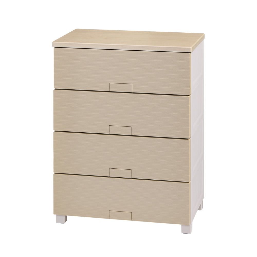 フィッツチェスト　ウッド６５０４　ベージュ, ベージュ, 4段　幅65cm
