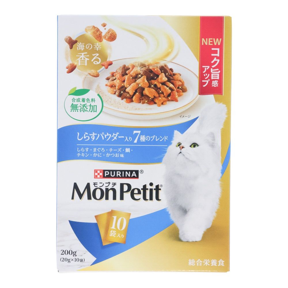 モンプチボックス　しらすパウダー入７種ブレンド　２００ｇ, しらすパウダー入り, 200g