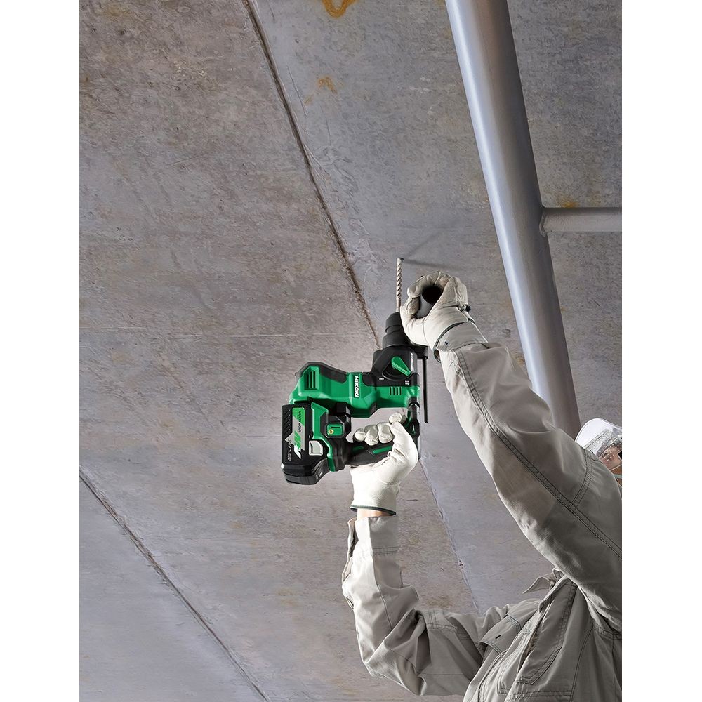 ハイコーキ　HIKOKI １８Ｖロータリハンマ（蓄電池２個、充電器付き） DH18DPA (2XPZ), グリーン, DH18DPA (2XPZ)