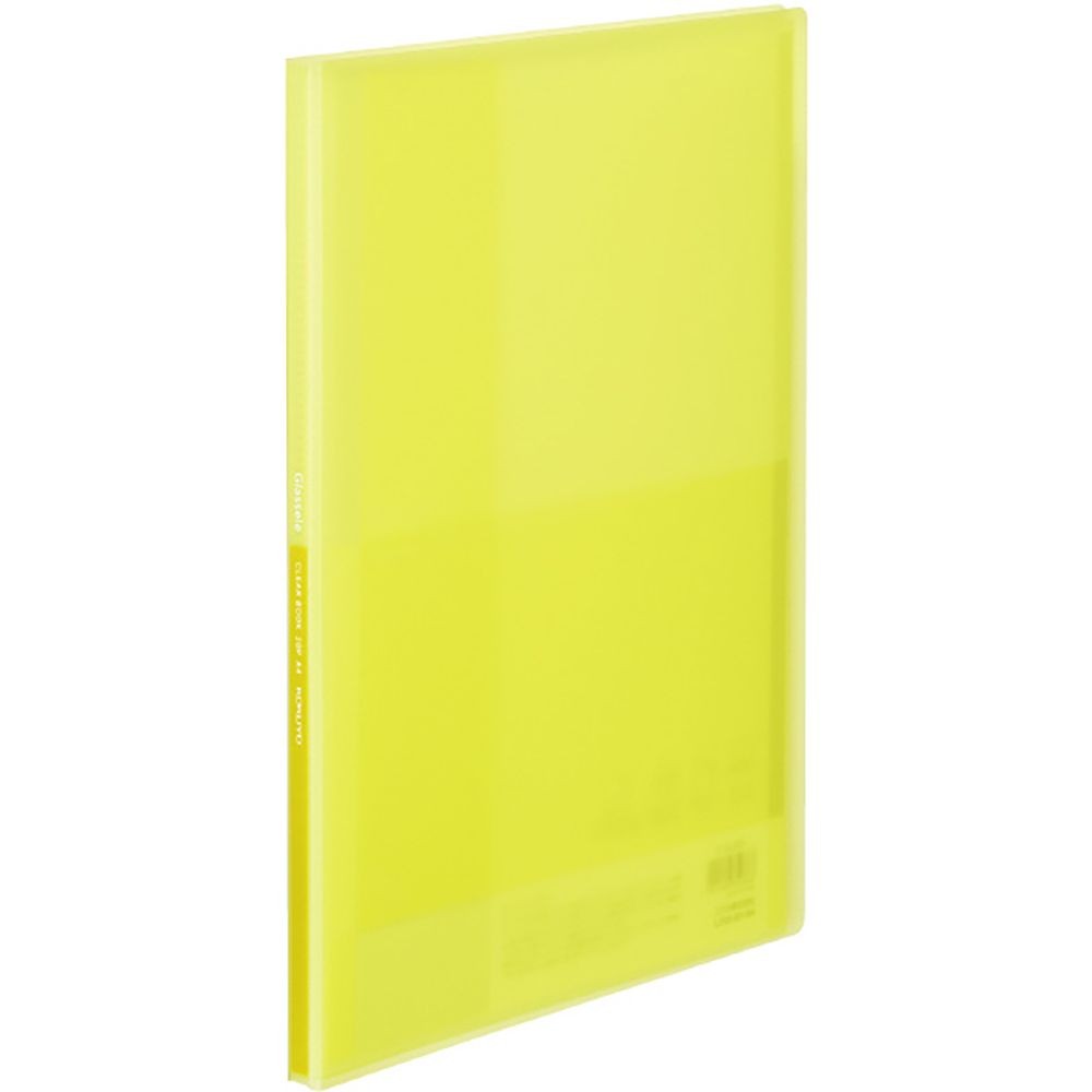 【10冊セット】コクヨ　クリヤーブック　グラッセル　Ａ４　イエロー ラ-GL20Y【メーカー直送・代引不可】, イエロー, A4