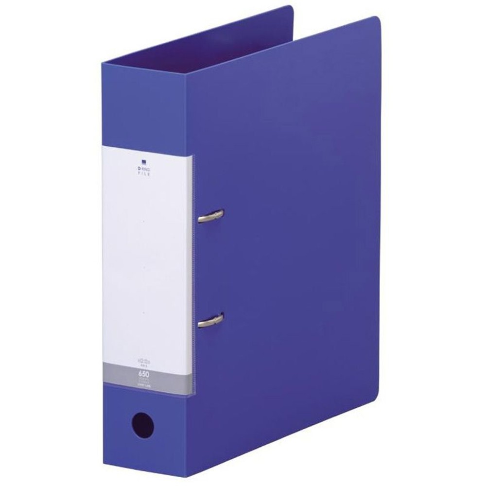 リヒト　ＤリングファイルＡ4　65ＭＭ　青　Ｇ2280ー8, 青, A4タテ