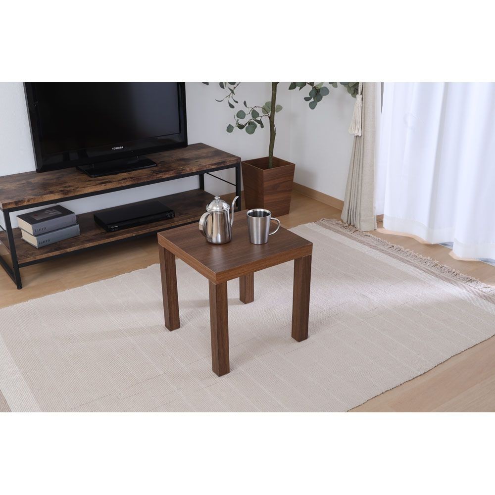 不二貿易 キューブテーブル　４０×４０　ブラウン【メーカー直送・代引不可】, ブラウン, 幅400mm×奥行400mm×高さ400mm