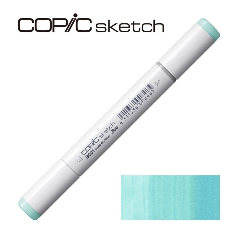コピックスケッチ BG01 アクア・ブルー,  BG01 アクア・ブルー, スケッチ