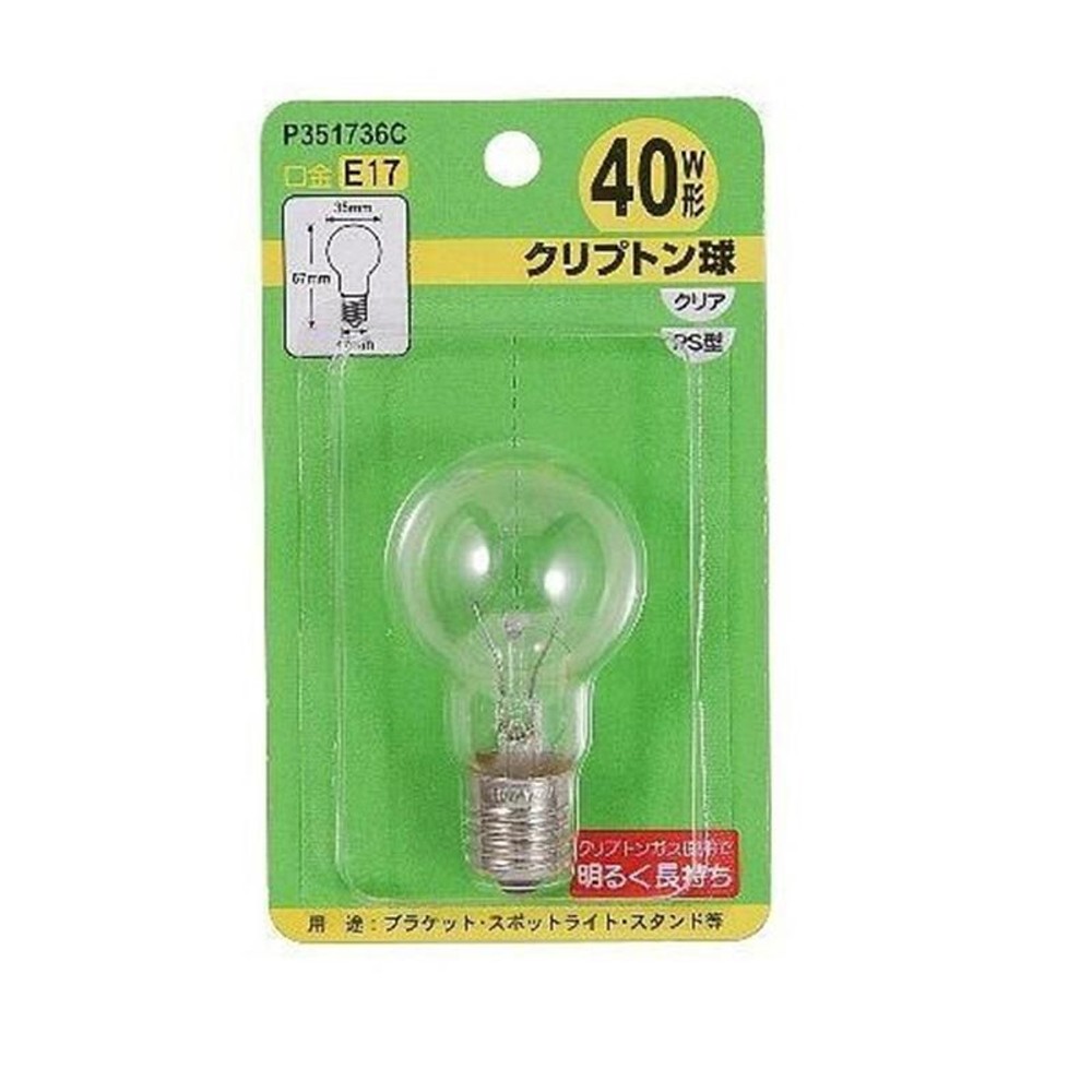 ヤザワ　クリプトン75Ｗ, その他カラー１, E17 75W