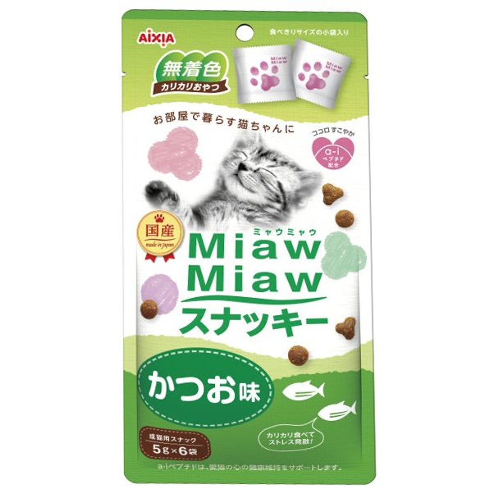 ＭｉａｗＭｉａｗスナッキー　かつお味５ｇｘ６, -, 30g