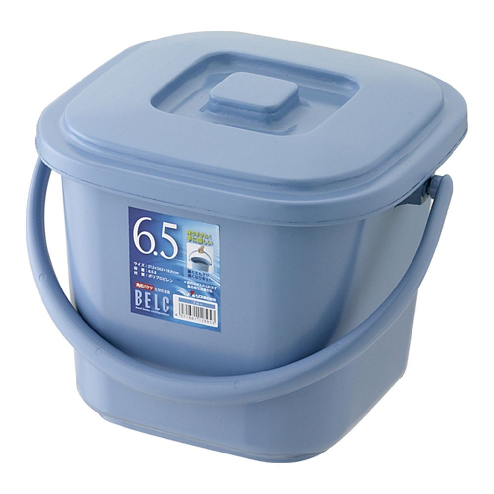 ベルク　角バケツ6．5ＫＢ本体　ブルー, ブルー, 6.5L