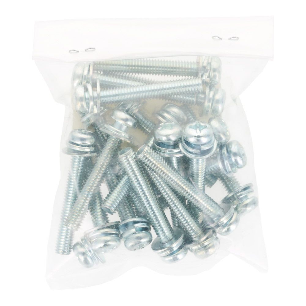 ユニクロ　座金組込ねじ　Ｐー３　Ｍ６&times;４０　２０個入り, ねじ, M6&times;40