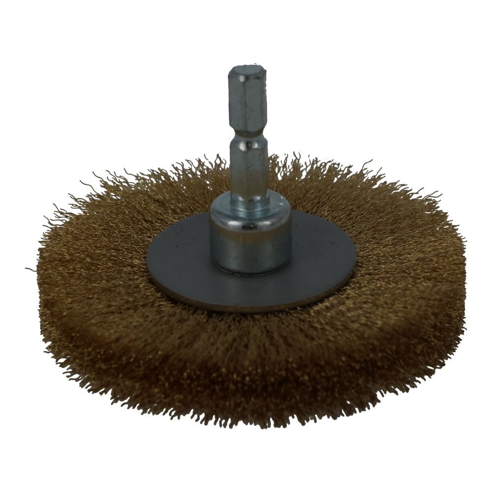 六角軸ホイルブラシ, シルバー, 鋼線