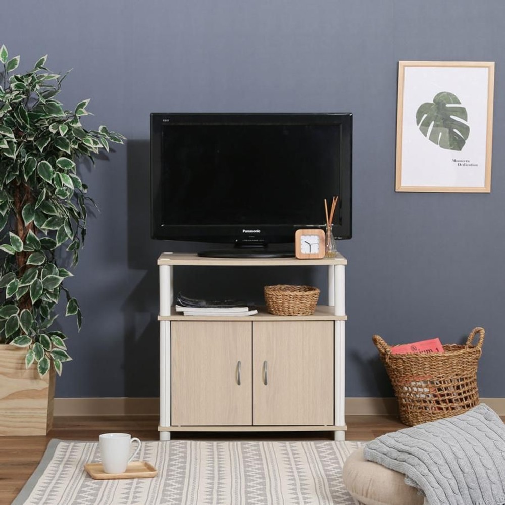 不二貿易  ＴＶラック　60Ｓ 【メーカー直送・代引不可】, ホワイトウォッシュ, 60cm幅