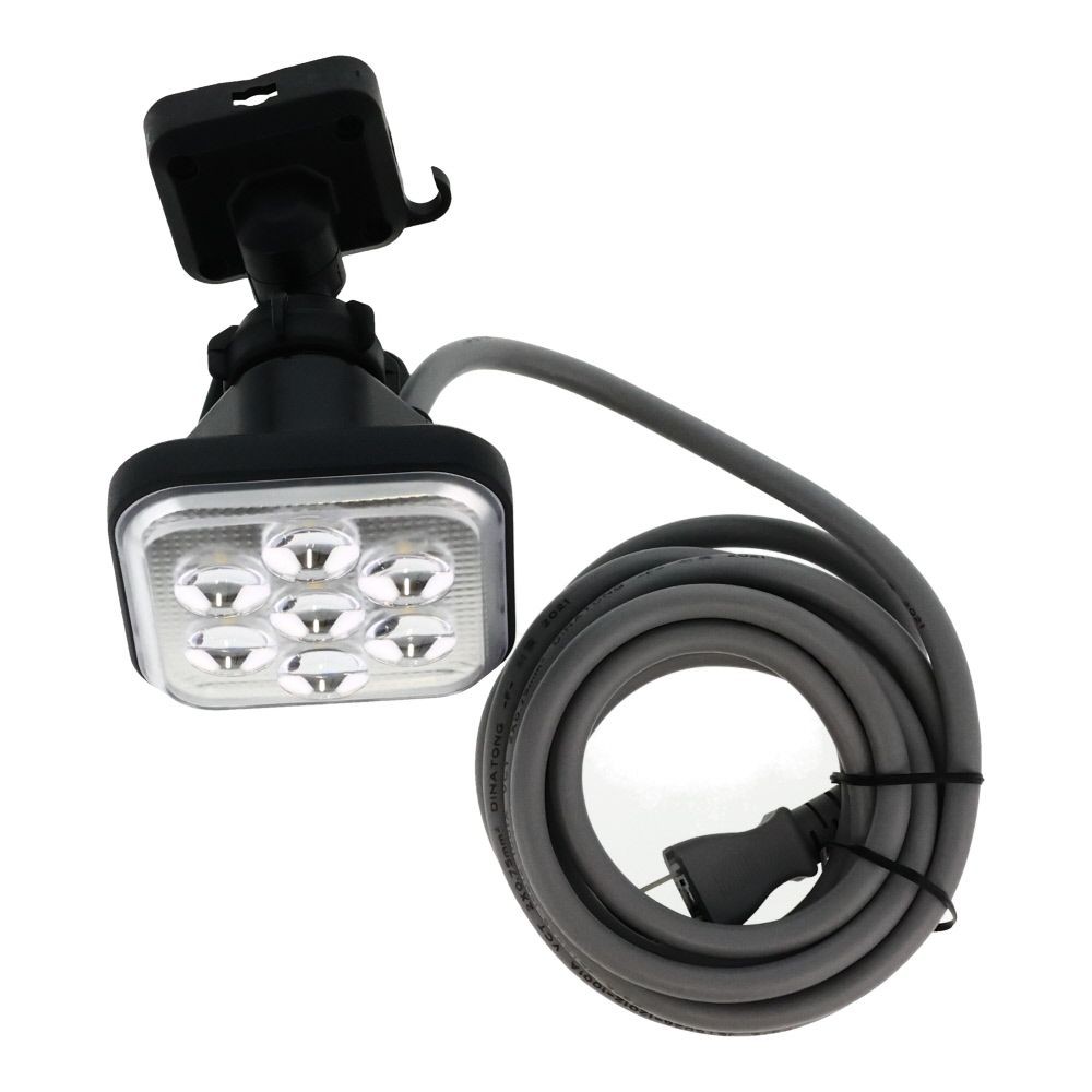 １１Ｗ×１灯　フリーアーム式ＬＥＤセンサーライト　コンセント式　ＬＡＬー１０１１, ブラック, LAL-1011