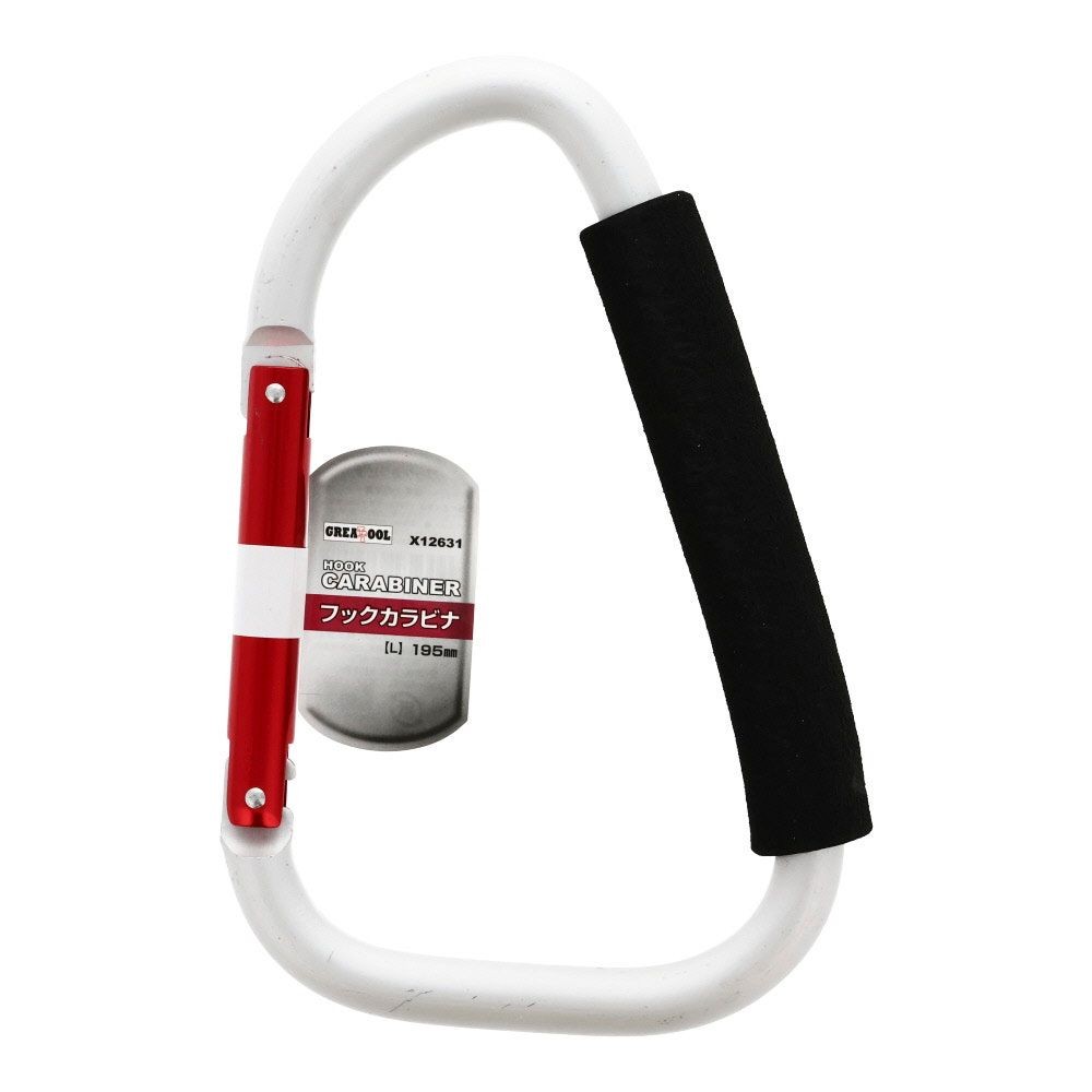 ＧＴ　フックカラビナ　Ｌ　１９５ｍｍ, シルバー, 195mm