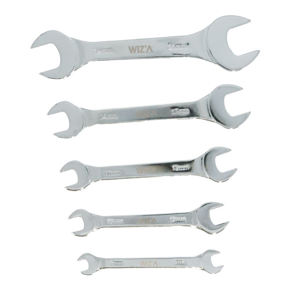 ウィザ WIZ'A　薄型スパナ５本組　ＧＴＵＳー５Ｓ, 薄型スパナ, 5本セット