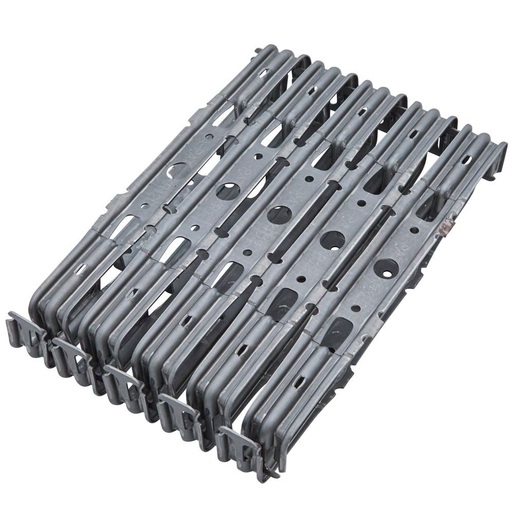 NSP 巾止め金具 50&times;120mm 10個, シルバー, 10個入り