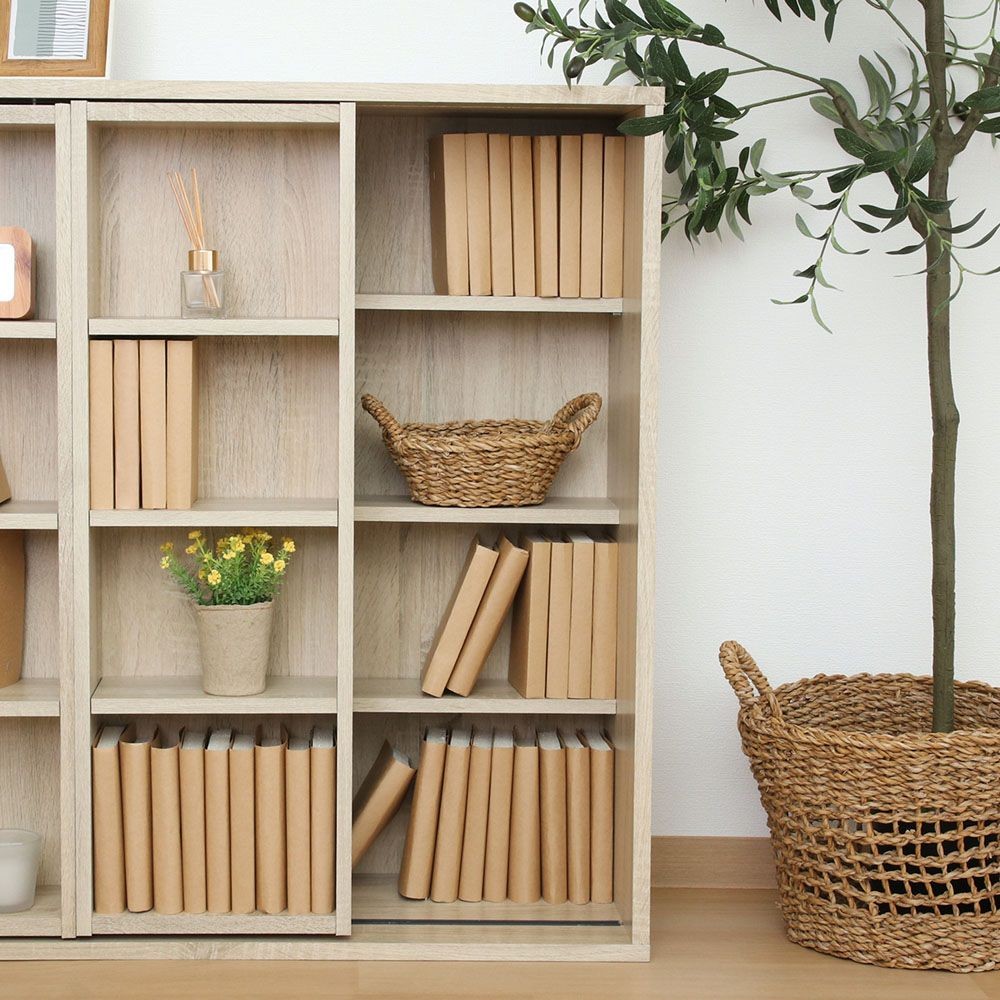 不二貿易 ダブルスライドラック　オーク　ＤＳ９０９０【メーカー直送・代引不可】, オーク, 幅890mm&times;奥行290mm&times;高さ890mm