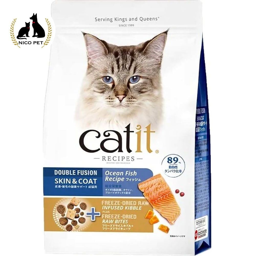ジェックス Catit Recipes SKIN&COAT 被毛ケア フィッシュ 1.5kg