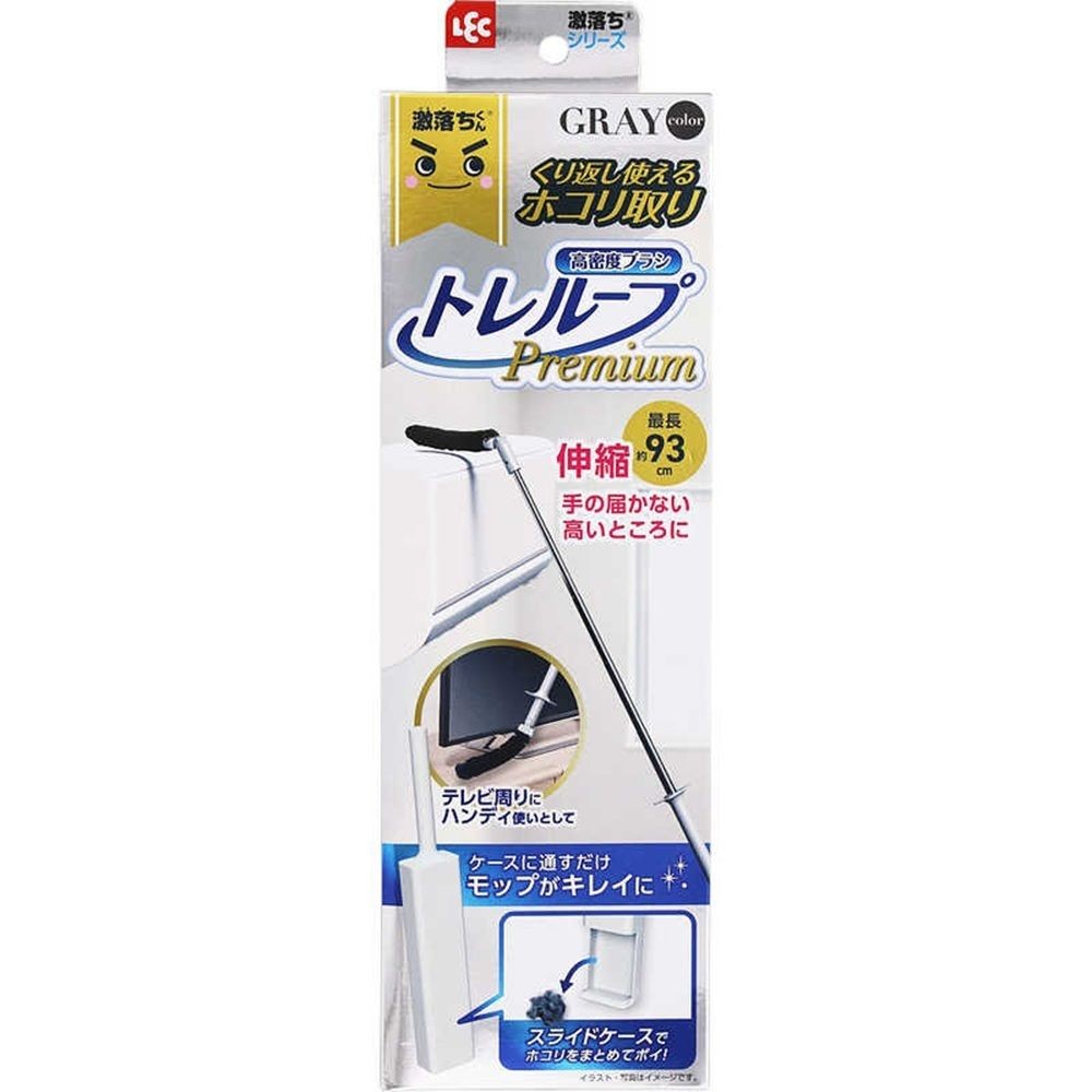 激落ちくんトレループＰＲハンディ伸縮　ＧＲ S01502, グレー, 幅65mm&times;奥行40mm&times;高さ415mm