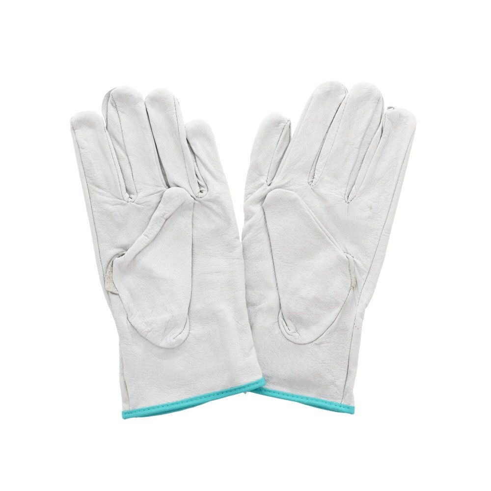 豚革　着脱テープ付手袋　1双入り, ホワイト（L), Lサイズ
