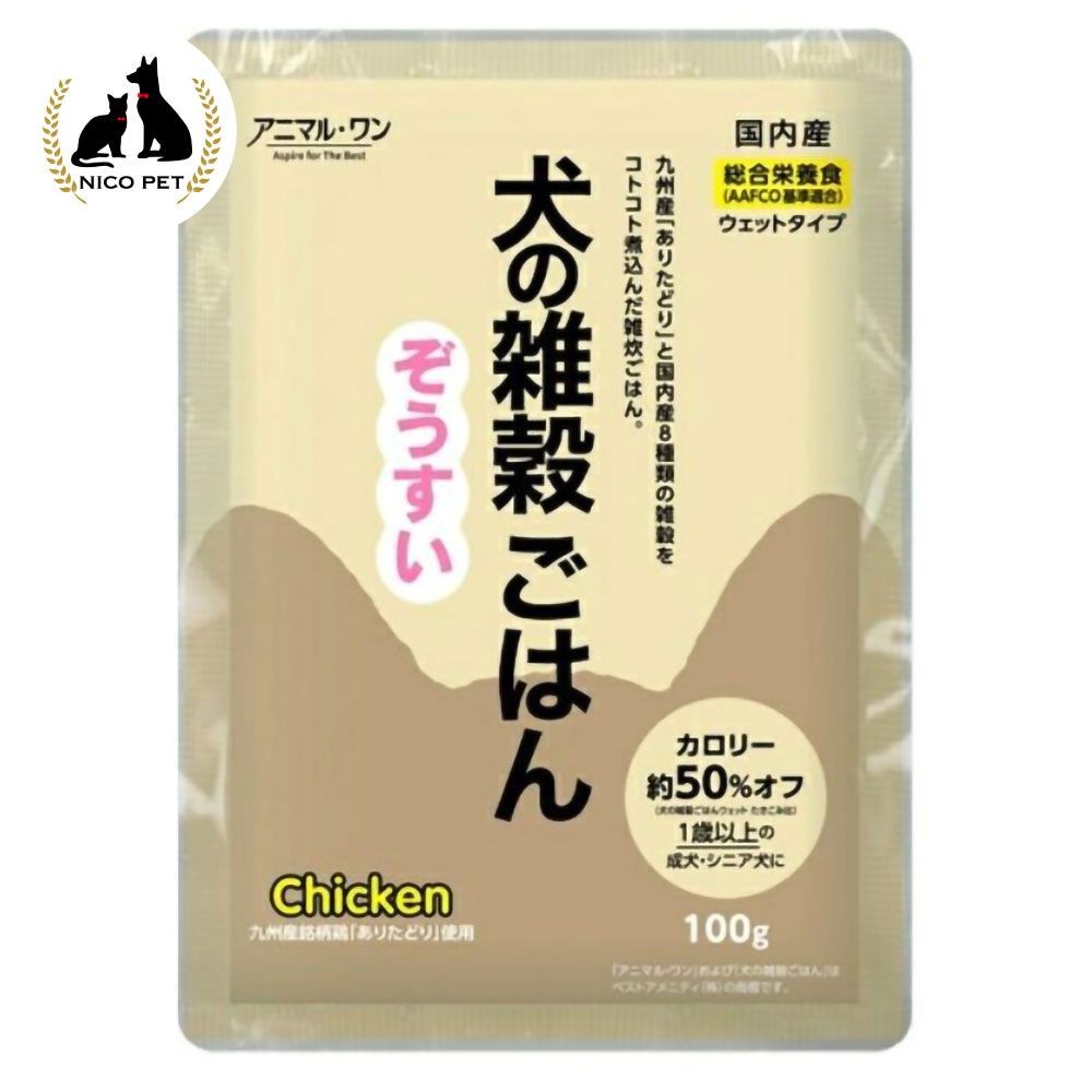 犬の雑穀ごはん ウェット ぞうすい（チキン） 100g, ぞうすい（チキン）, 100g