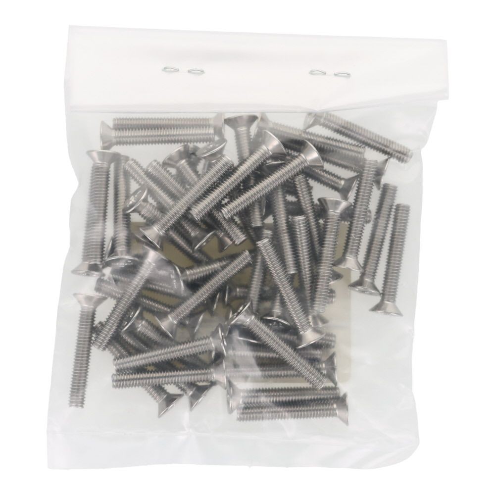 ＯＨＳＡＴＯ　ステンレス　小ねじ　皿　Ｍ４&times;２５　５０入, ステンレス, 50個入り