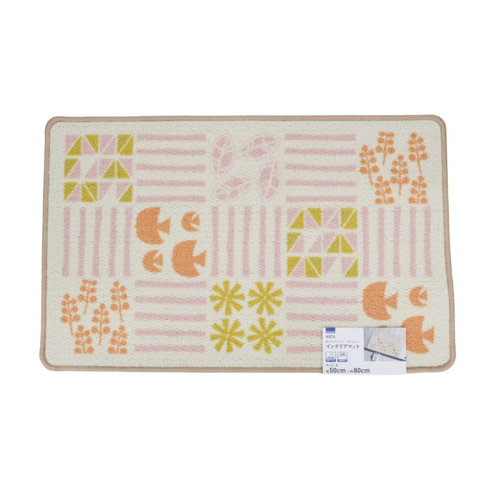 玄関マット５０Ｘ８０ＣＭローズ, ローズ, 50×80cm