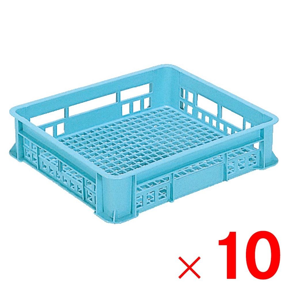 サンコー サンテナー B#17-3 ライトブルー 101707-00 &times;10個セット【メーカー直送・代引不可】【法人限定】【日祝配送不可・時間指定不可】, ライトブルー, 10P