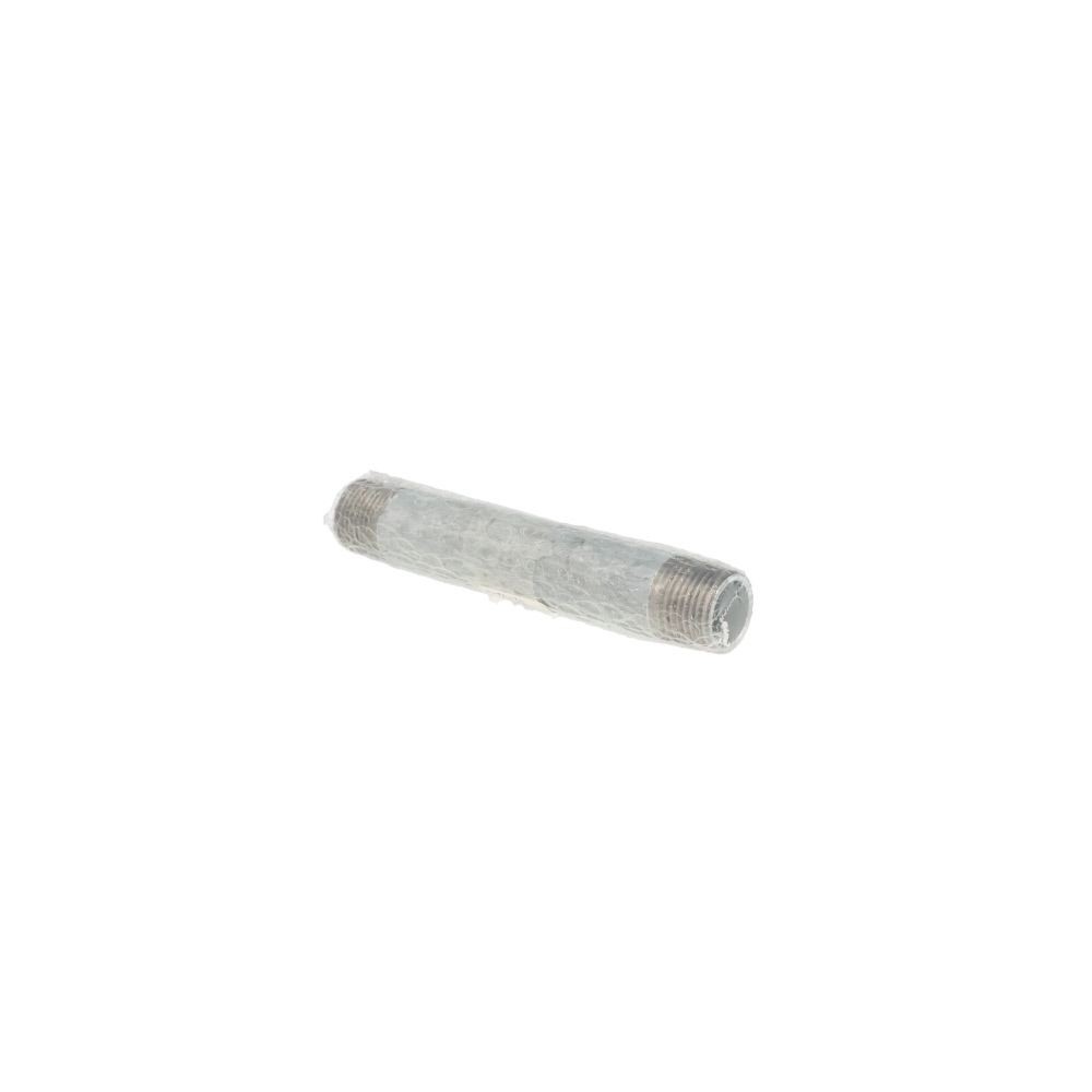 鋼管　ロングニップル　１/２×１２５, シルバー, 1/2×125mm