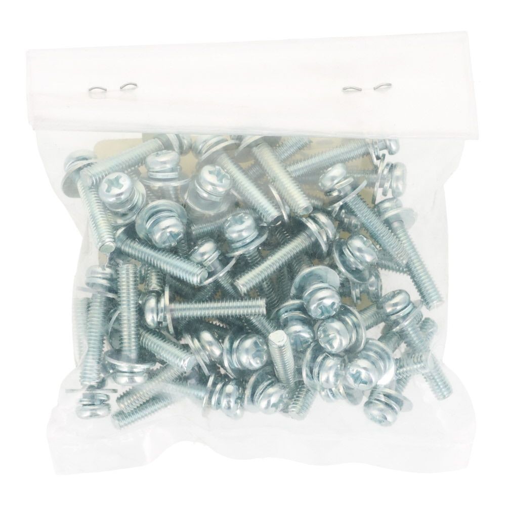 ユニクロ　座金組込ねじ　Ｐー３　Ｍ４&times;２０　５０個入り, ねじ, M4&times;20