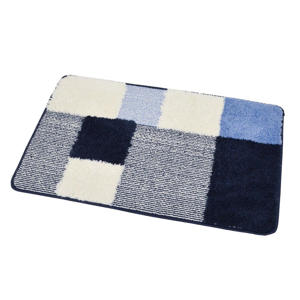 玄関マット　リトム　５０Ｘ８０ＣＭ　ネイビー, ネイビー, 50&times;80cm