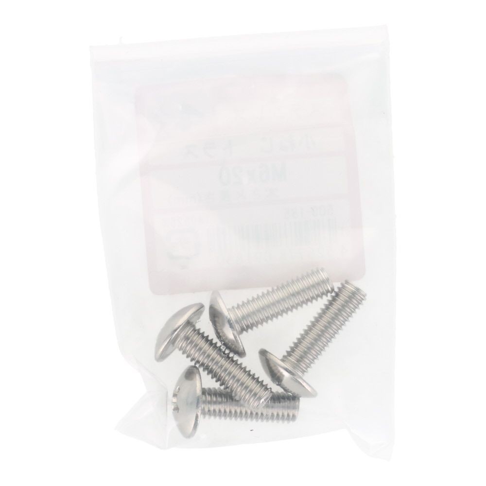 ＯＨＳＡＴＯ　ステン　コネジ　トラス　Ｍ６&times;２０, ステンレス, 4本入り