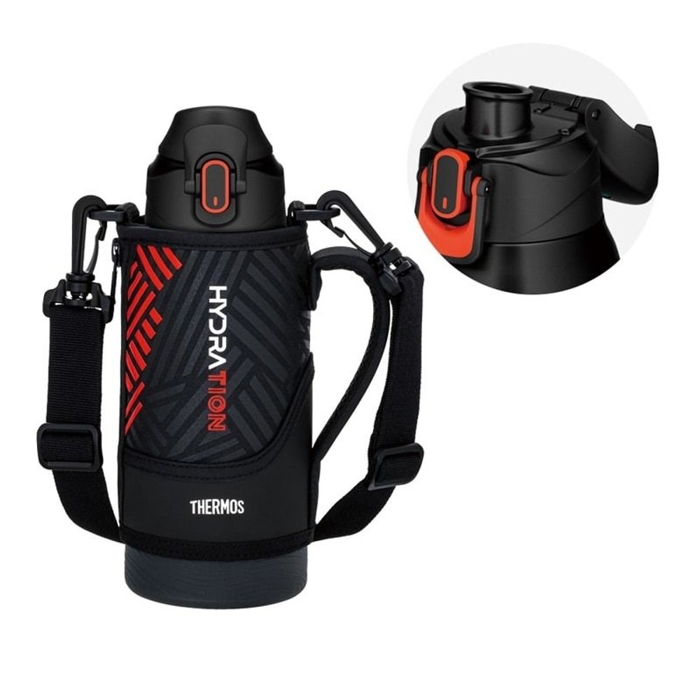 サーモス　真空断熱スポーツボトル ＦＪＳー８００Ｆ ＢＫＯＲ, ブラックオレンジ, 0.8L