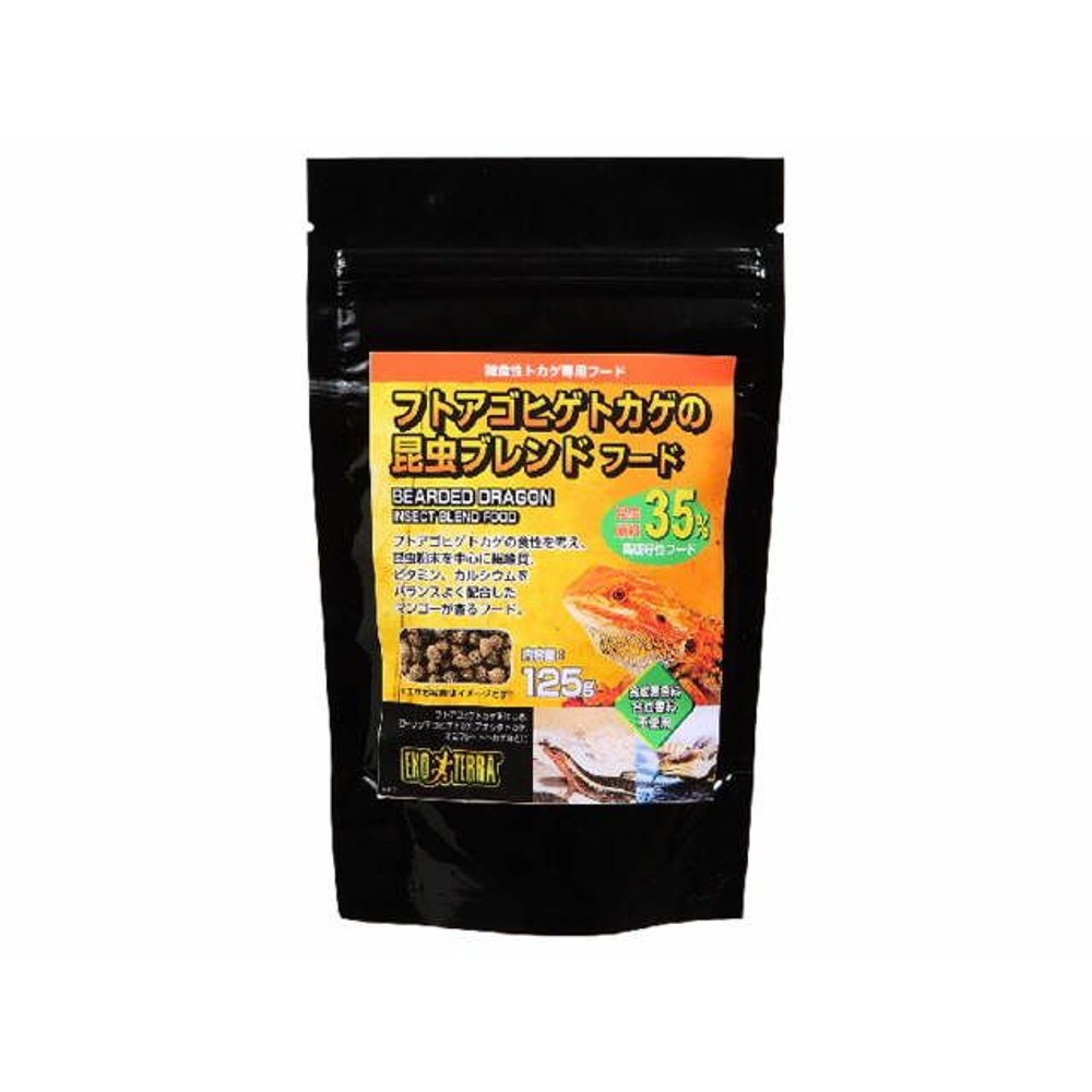 フトアゴヒゲトカゲの昆虫ブレンドフード　１２５ｇ, -, 125g