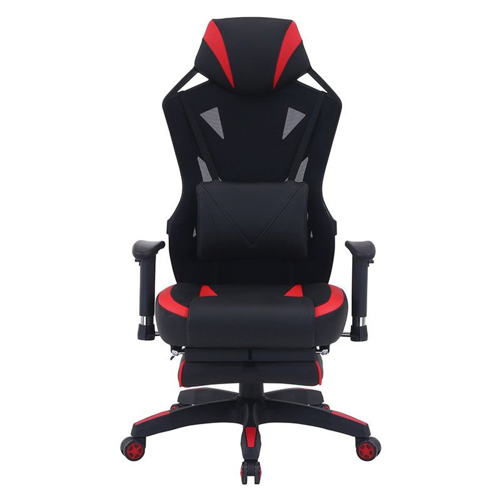 【ネット限定価格】メッシュゲーミングチェア レイズフットレスト付き ＲＤ（レッド）【メーカー直送・代引不可】, その他カラー１, その他サイズ１