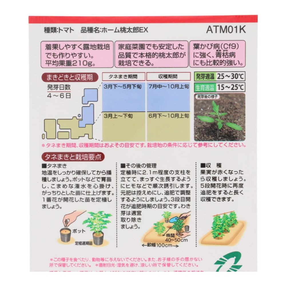 タキイ　ホーム桃太郎ＥＸ, トマト, 24粒