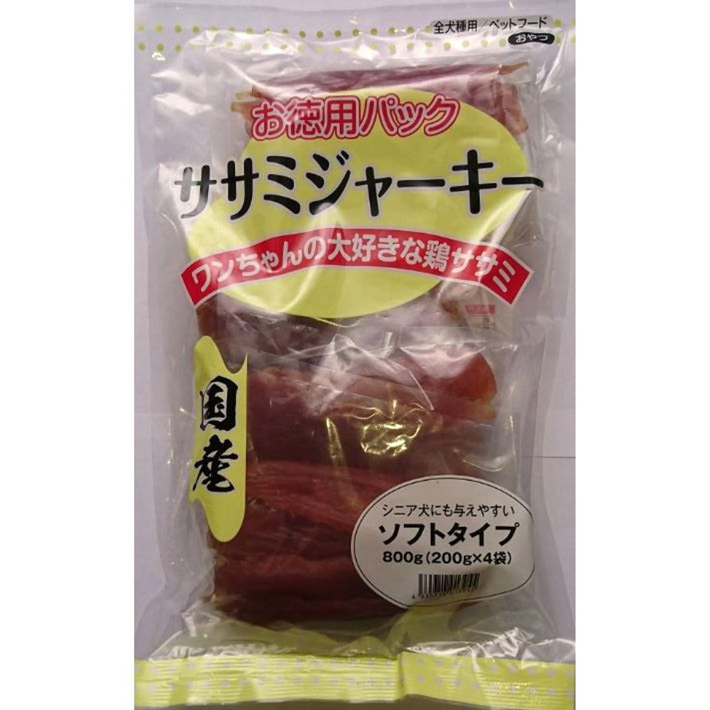 国産ササミジャーキーソフトタイプ８００ｇ, -, 800g