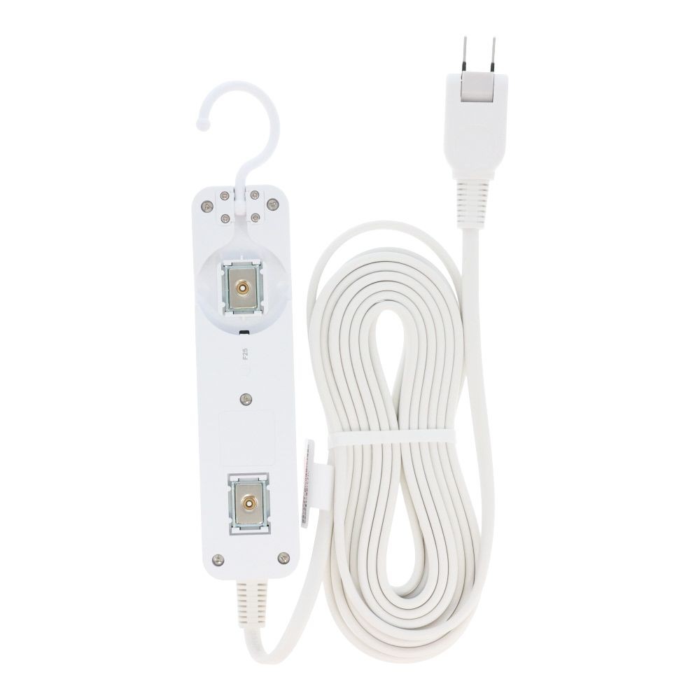 ウィザ WIZ'A フック付きマグネットタップ５個口 ５ｍ, ホワイト, 5.0m