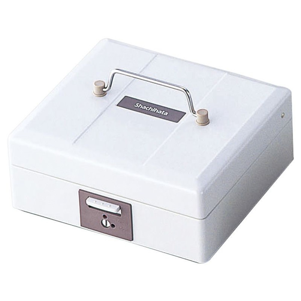 シャチハタ　スチール印箱　中　ＩＢＳー02, 白, 中