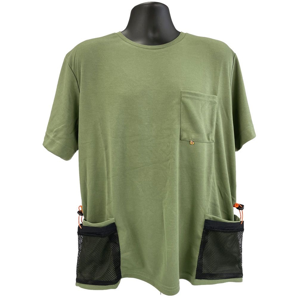 ウイザ WIZ'A ７ポケットＴシャツ　カーキ, カーキ, Mサイズ