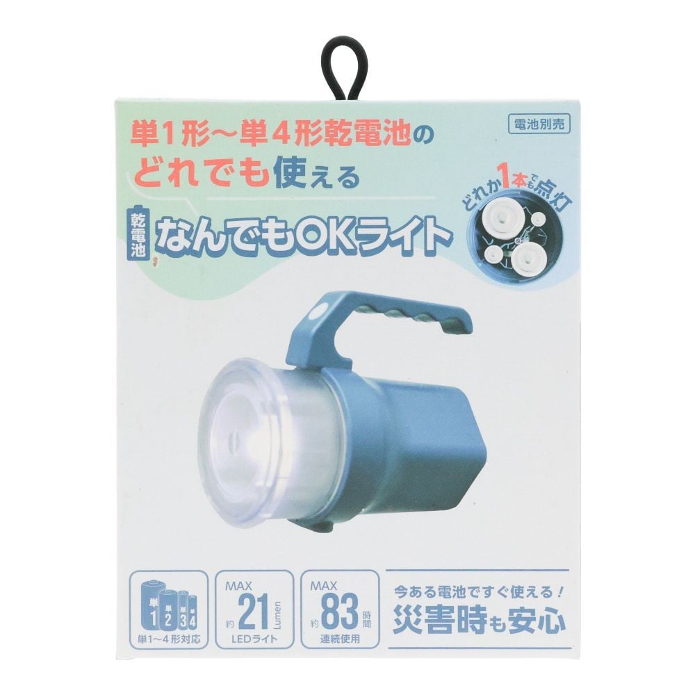 乾電池なんでもＯＫライト, ブルー, 21lm