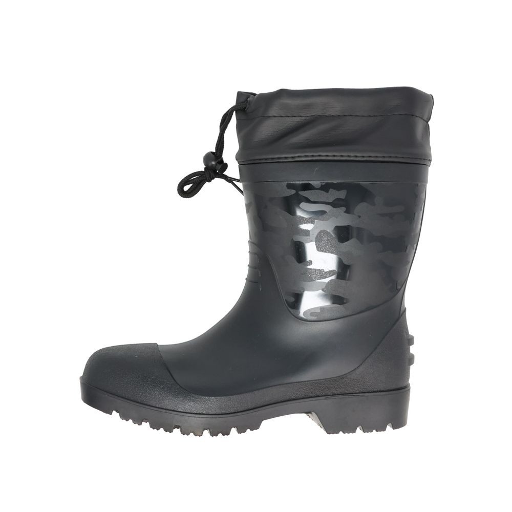 鉄先芯入りショートセーフティブーツＰＶＣーＳ３, 黒, Lサイズ