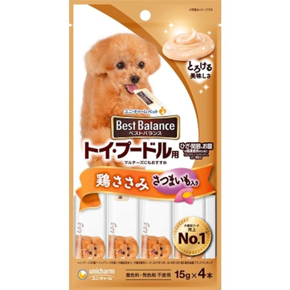 ユニチャーム　ベストバランス　プードルささみ　15ｇ4本, その他カラー１, その他サイズ１