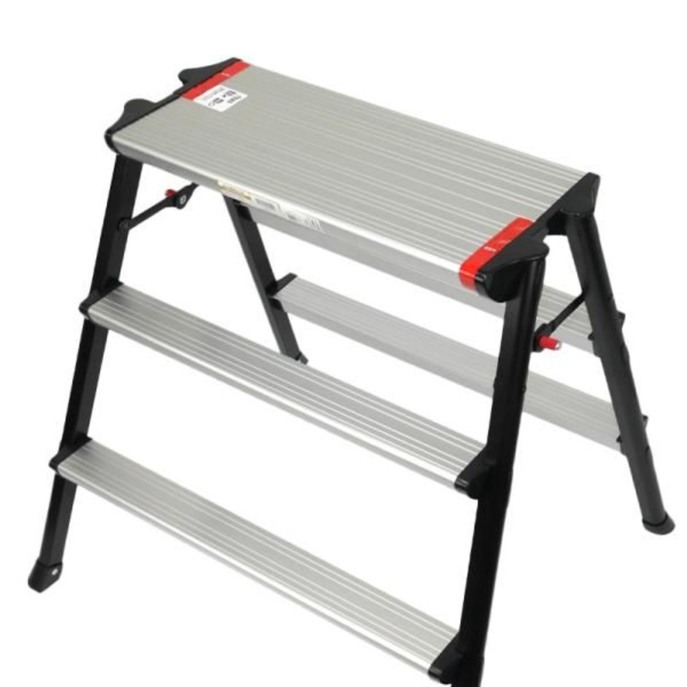 天板が広い踏み台  広幅 , シルバー/ブラック（60）, 60cm