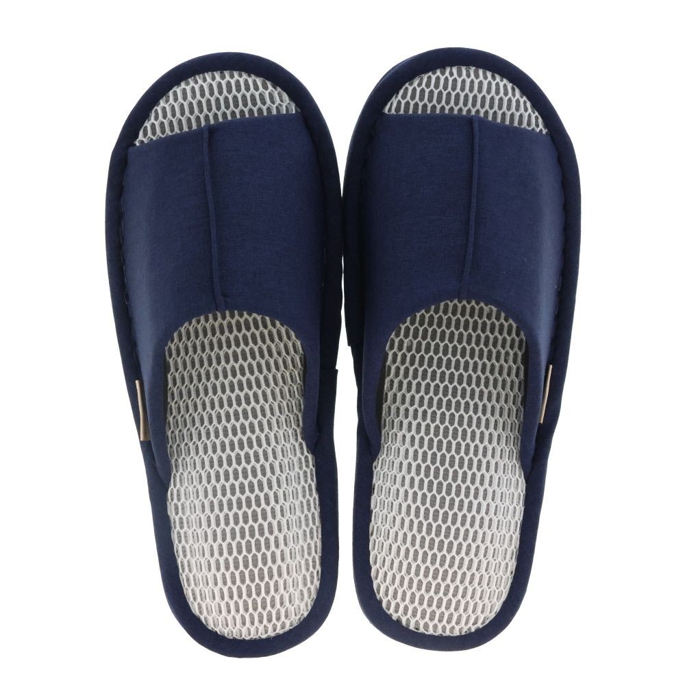 通気性が良いＷメッシュスリッパ, サーモンピンク, Mサイズ