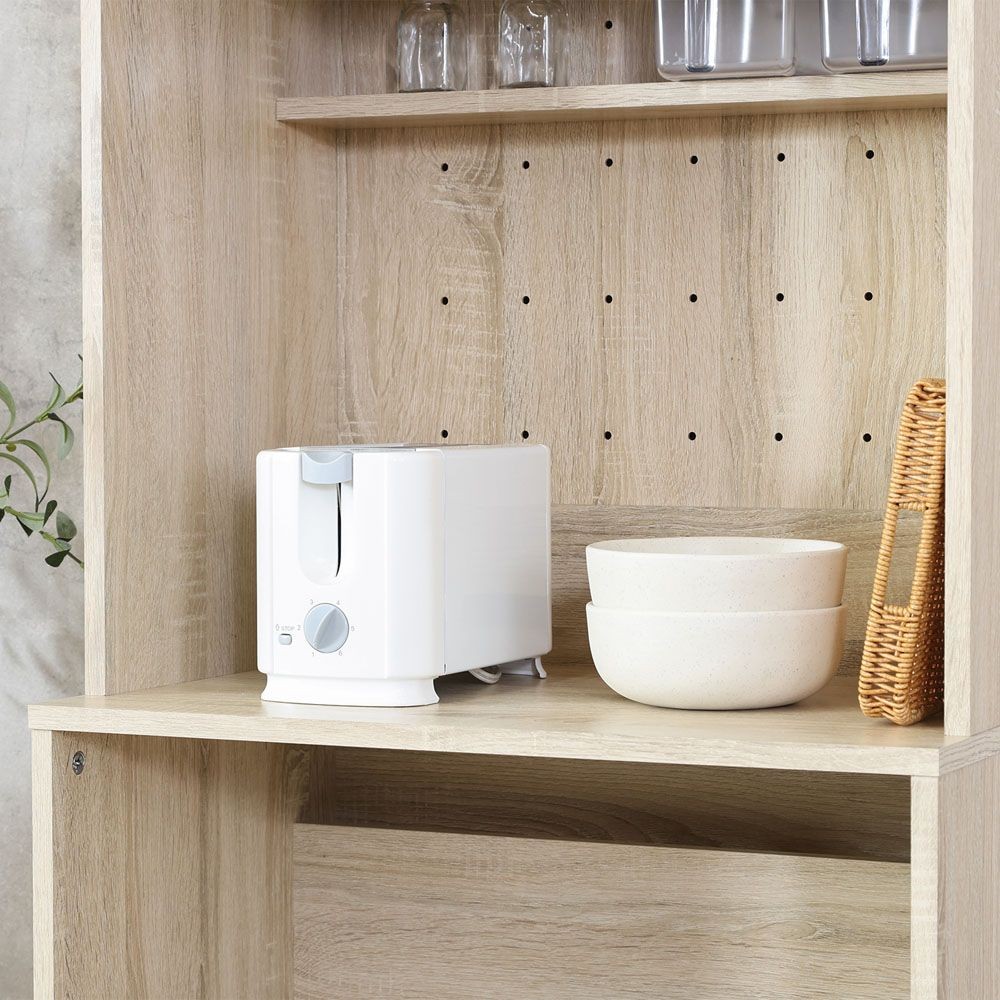 不二貿易 ゴミ箱上キャビネット　６０幅　オーク【メーカー直送・代引不可】, オーク, 幅590mm&times;奥行398mm&times;高さ1800mm